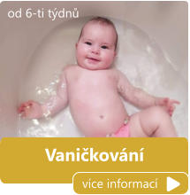 Vaničkování více informací od 6-ti týdnů
