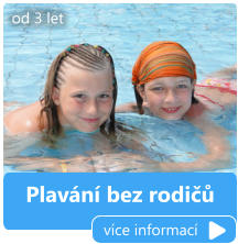 Plavání bez rodičů více informací od 3 let