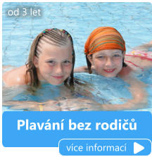 Plavání bez rodičů více informací od 3 let