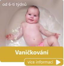 Vaničkování více informací od 6-ti týdnů