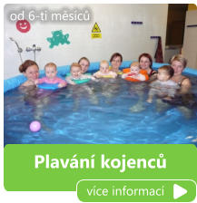 Plavání kojenců více informací od 6-ti měsíců