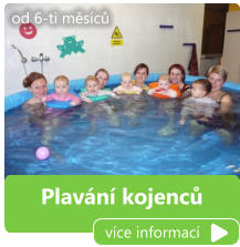 Plavání kojenců více informací od 6-ti měsíců