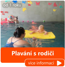 Plavání s rodiči více informací od 1 roku