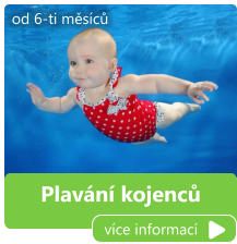 Plavání kojenců více informací od 6-ti měsíců